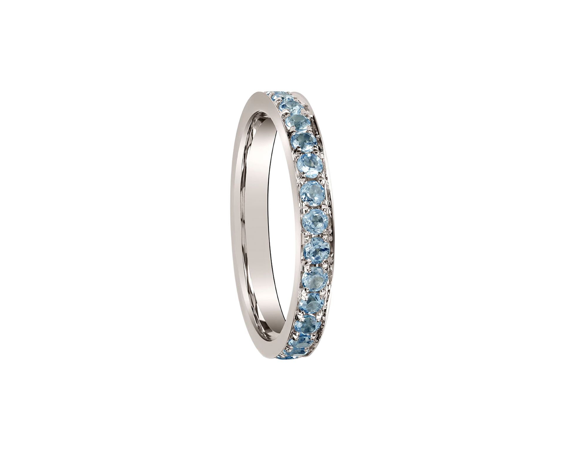 Memory Ring „Blue Moments“ aus 18k Weißgold - Tiger Treasure - Qualität, inspiriert seit 1890