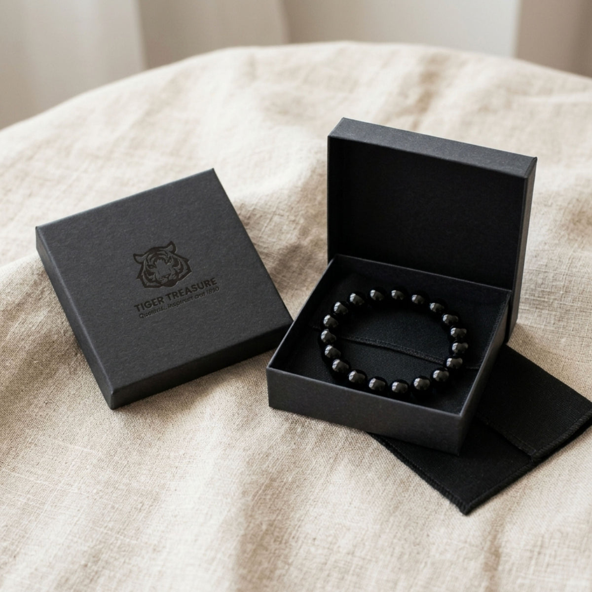 Obsidian Armband Geschenkverpackung | Tiger Treasure