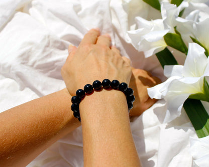 Onyx Armband handgefertigt mit Edelsteinen aus Brasilien Symbol für Stärke und Klarheit Tiger Treasure- Qualität, inspiriert seit 1890