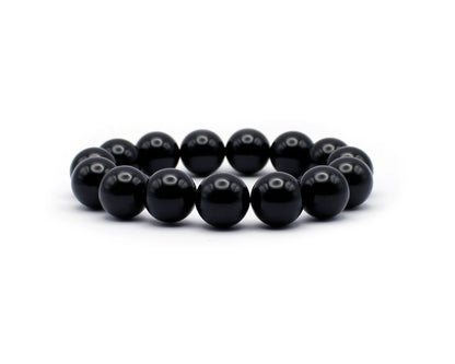 Onyx Armband handgefertigt mit Edelsteinen aus Brasilien Symbol für Stärke und Klarheit