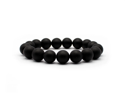 Schwarzes mattes Onyx-Armband