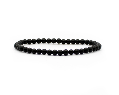 Schwarzes mattes Onyx-Armband