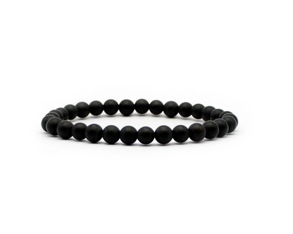 Schwarzes mattes Onyx-Armband