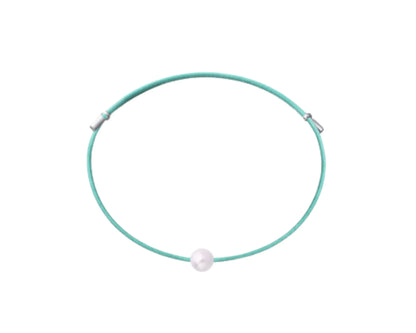 Perlenarmband mit Stoffband, handgefertigt | Tiger Treasure