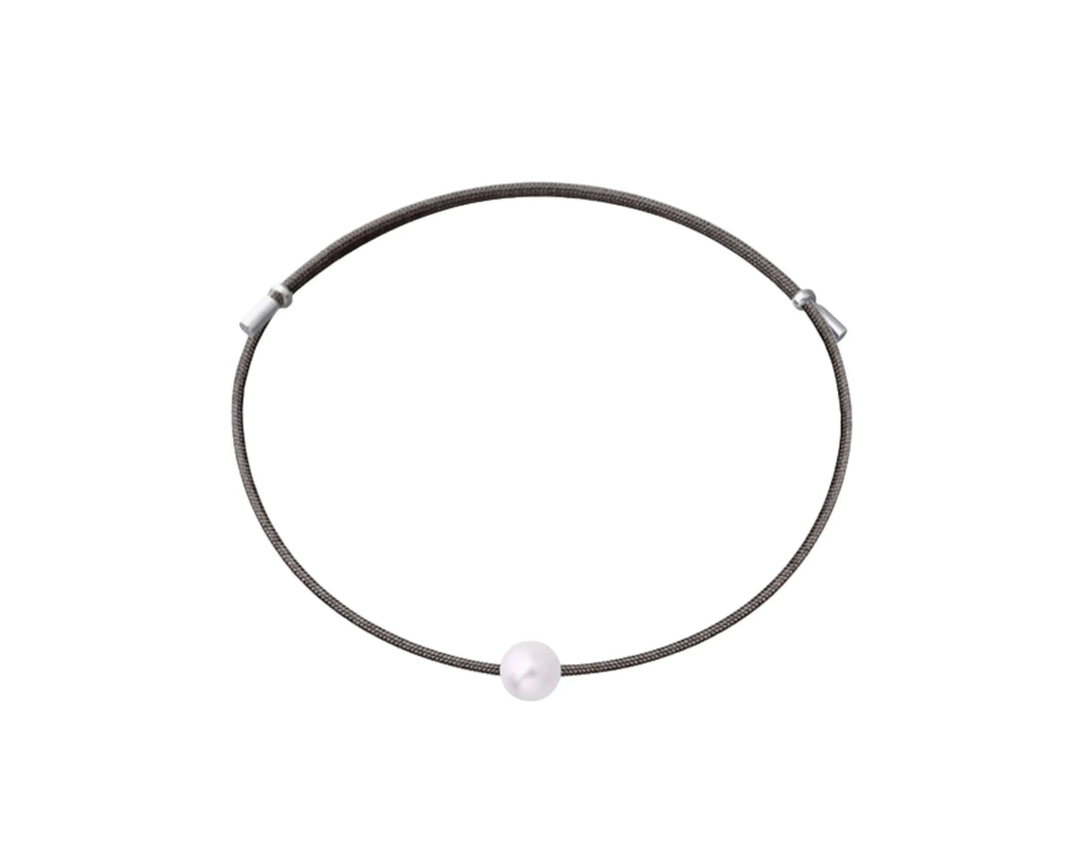Perlenarmband mit Stoffband, handgefertigt | Tiger Treasure
