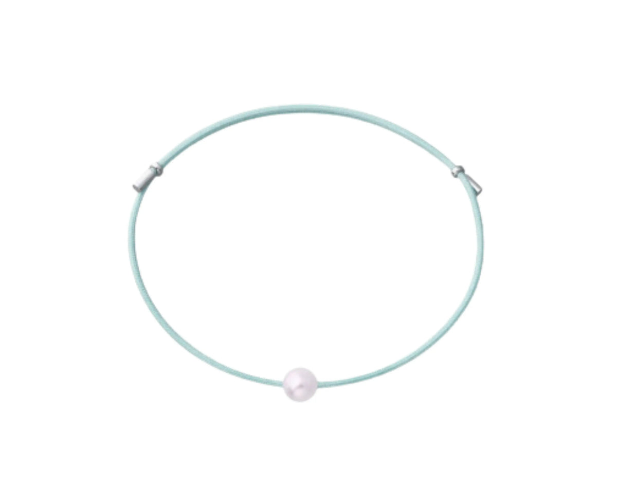 Perlenarmband mit Stoffband, handgefertigt | Tiger Treasure