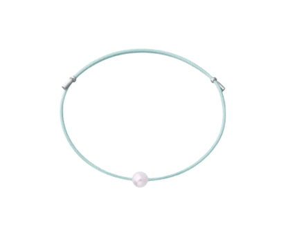 Perlenarmband mit Stoffband, handgefertigt | Tiger Treasure