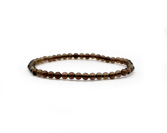 Rauchquarz Armband 4mm gleichlaufend