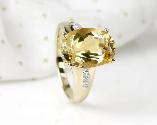 Ring „Meerestraum“ – 14K Gelbgold mit Beryll & Brillanten Tiger Treasure - Qualität, inspiriert seit 1890