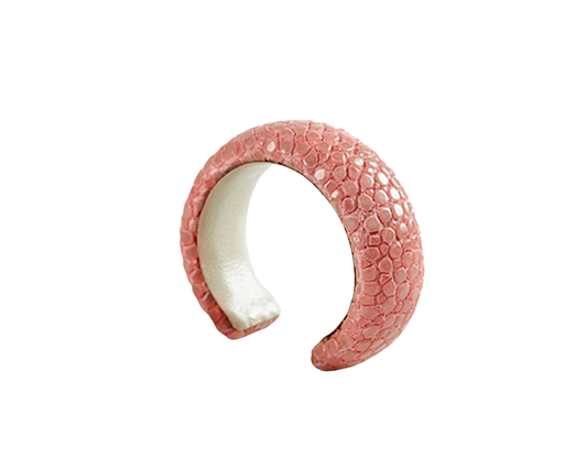 Ring aus rosa Rochenleder - Tiger Treasure - Qualität, inspiriert seit 1890