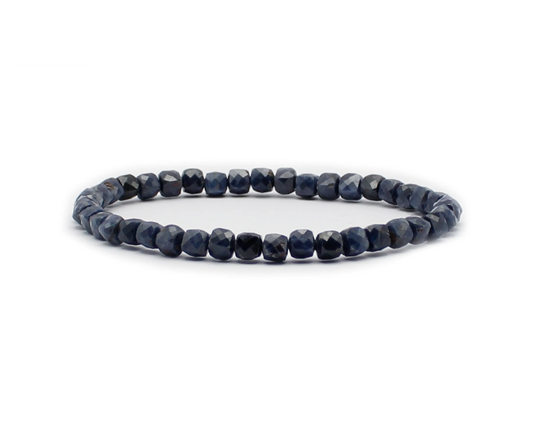 Saphir Armband aus Sri Lanka – Diamond Polish 4 mm, Symbol für Weisheit und Stärke Tiger Treasure - Qualität, inspiriert seit 1890