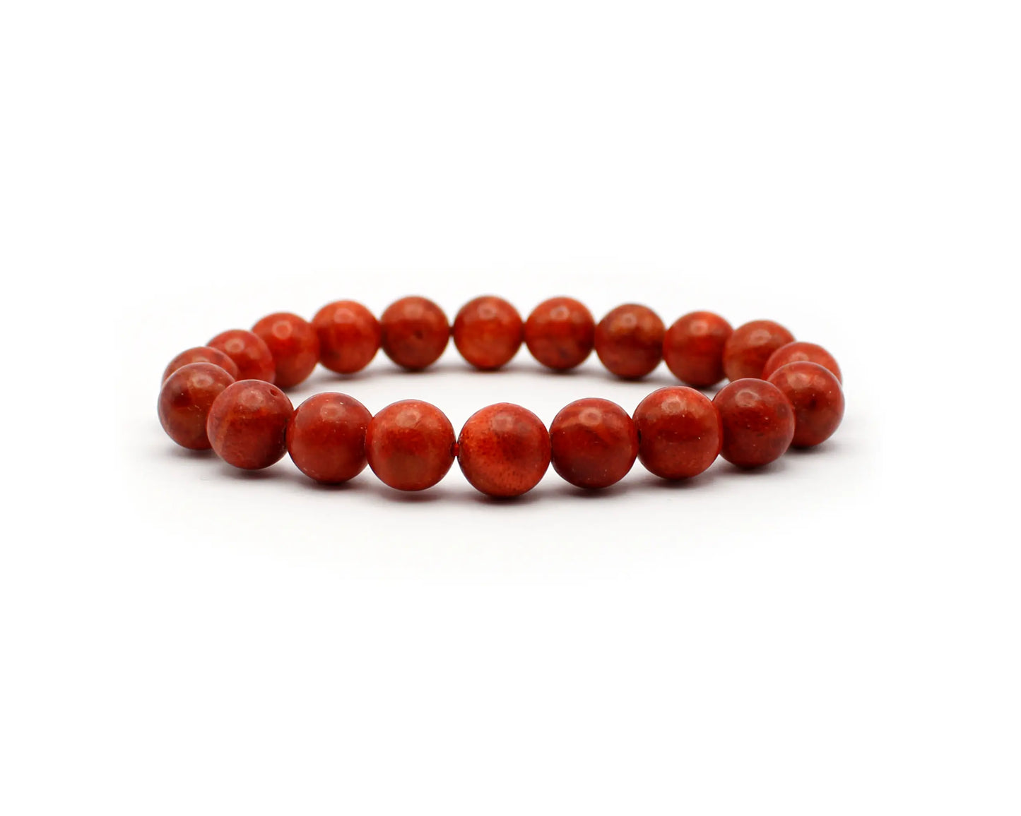 Schaumkoralle Armband mit 10mm Durchmesser