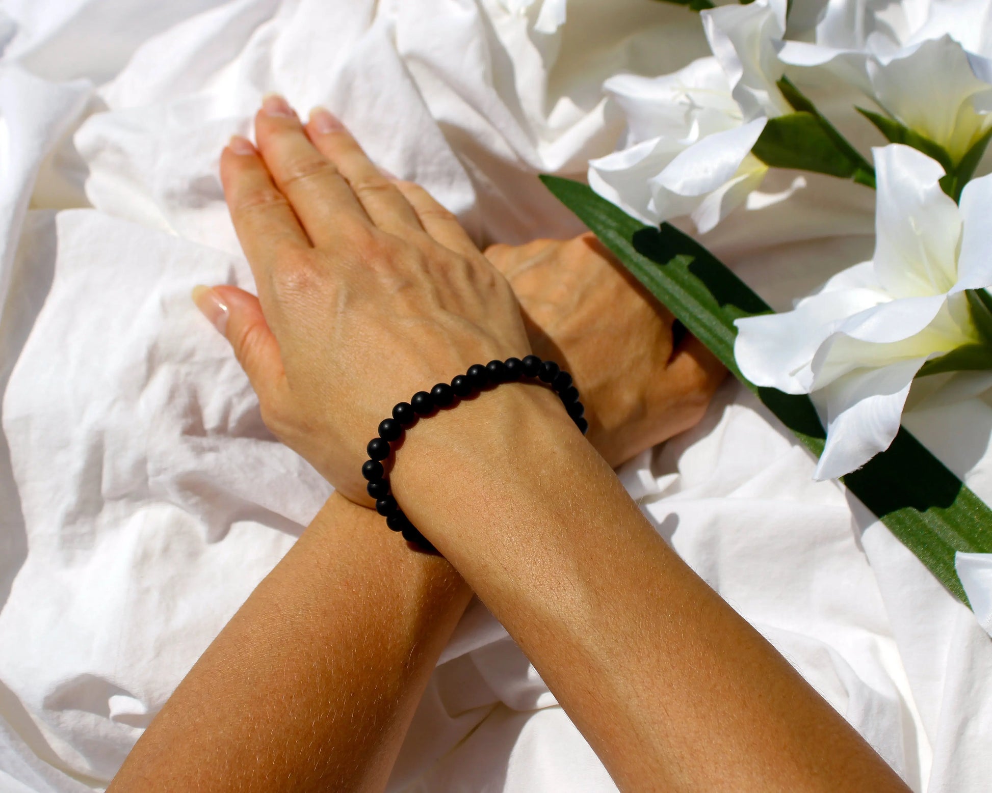 Schwarzes Mattes Onyx-Armband: Zeitlose Eleganz und Schutzstein Tiger Treasure - Qualität, inspiriert seit 1890