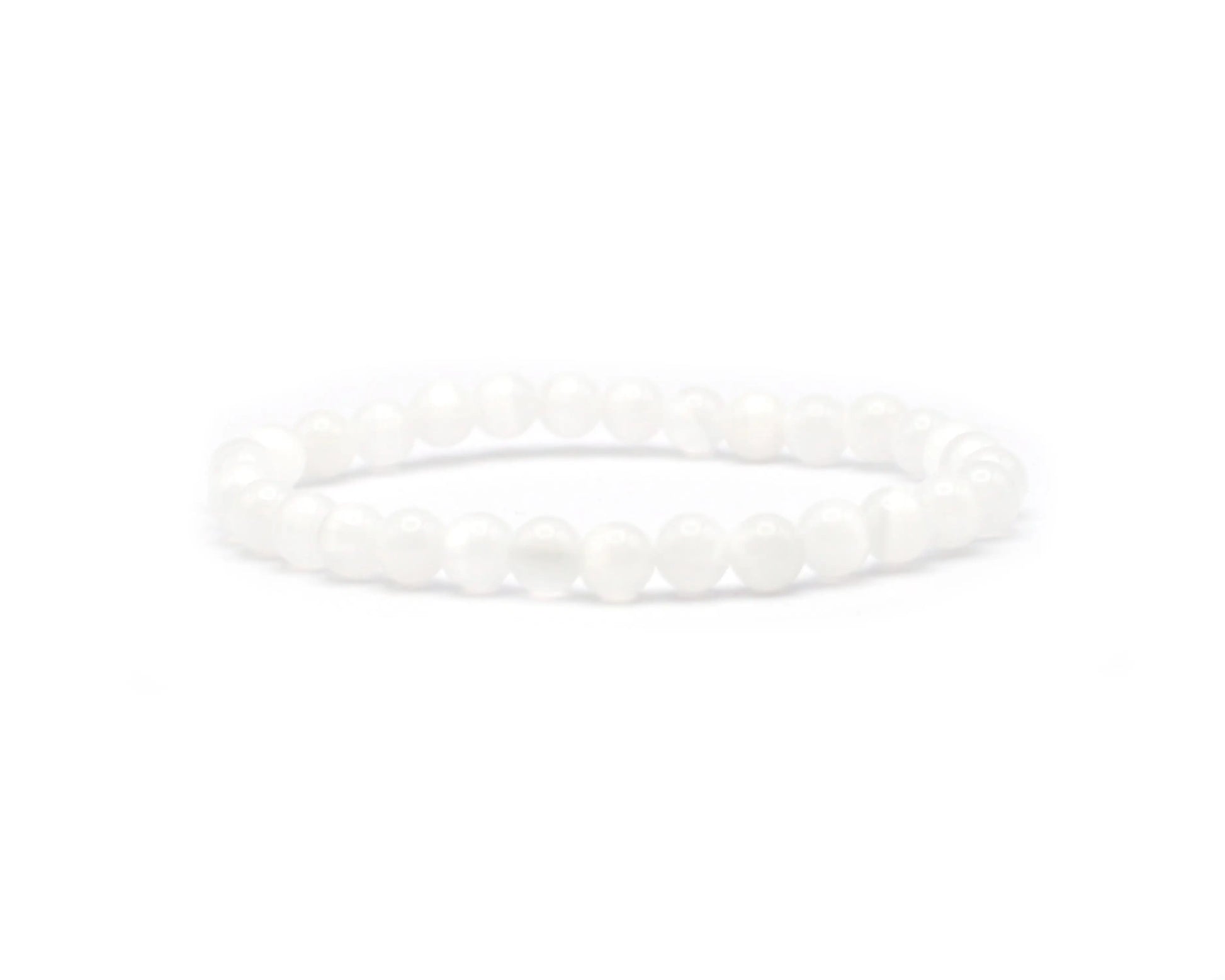 Selenit Armband handgefertigt mit Edelsteinen aus Marokko in 6 mm und 8 mm Schmuckstück für Klarheit Schutz und innere Stärke Tiger Treasure - Qualität, inspiriert seit 1890