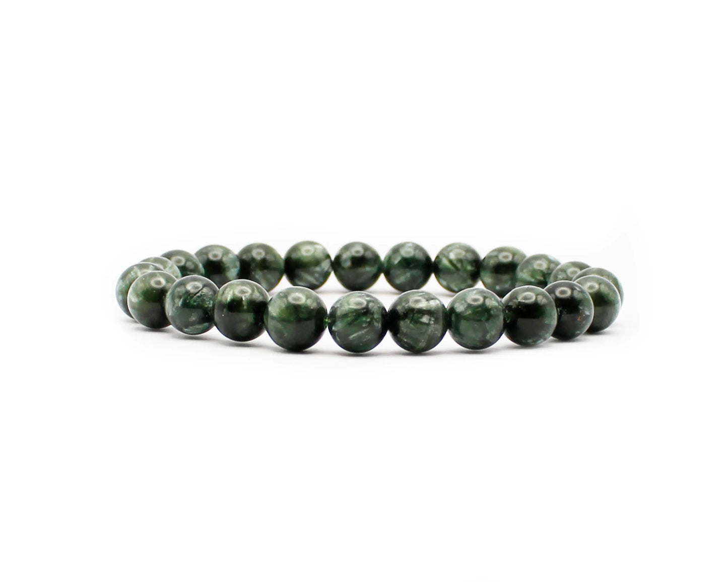 Seraphinit Armband aus Sibirien – gleichlaufend 8 mm, Symbol für Harmonie Tiger Treasure - Qualität, inspiriert seit 1890