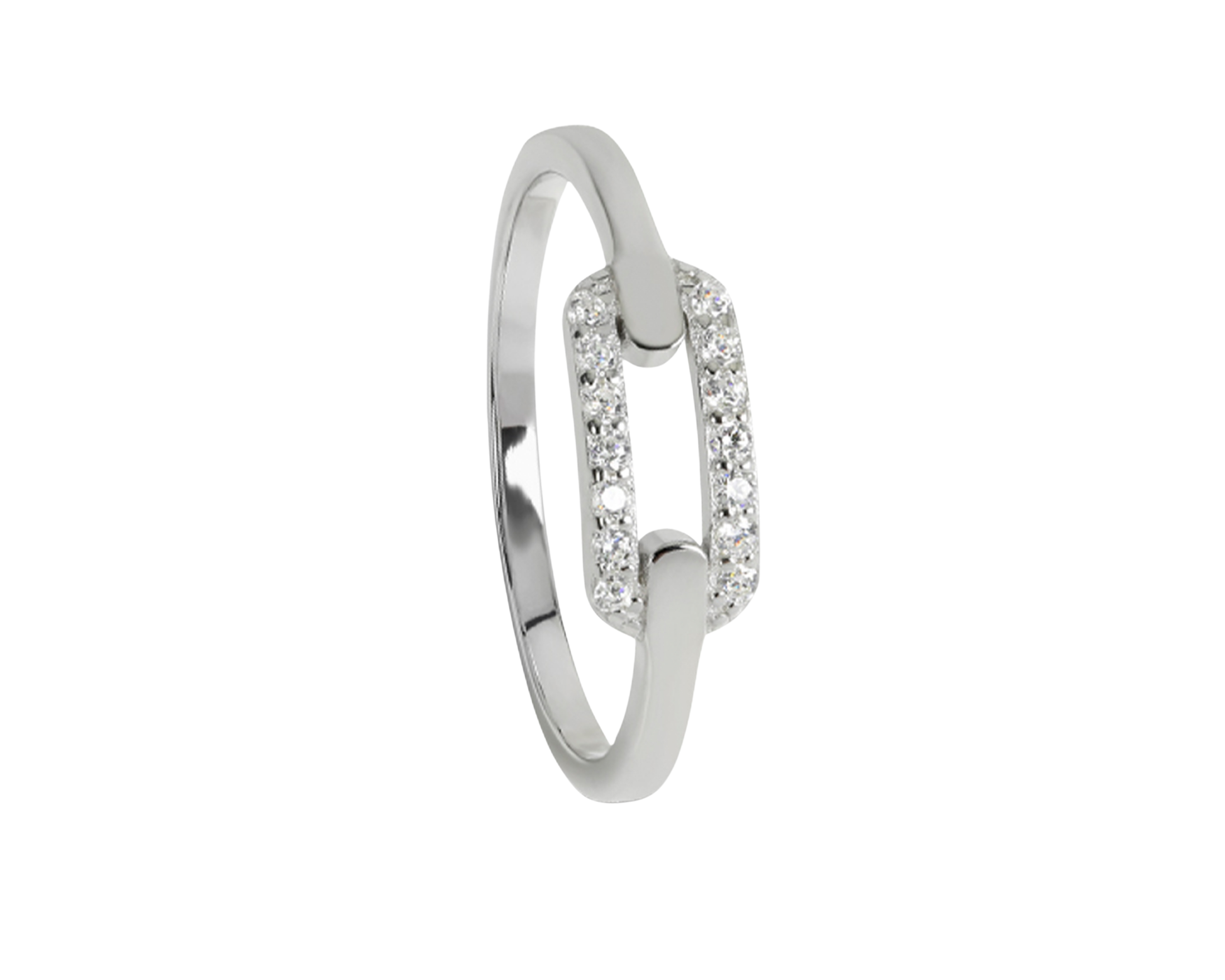 Silberring mit facettierten Zirkonia - Tiger Treasure - Qualität, inspiriert seit 1890