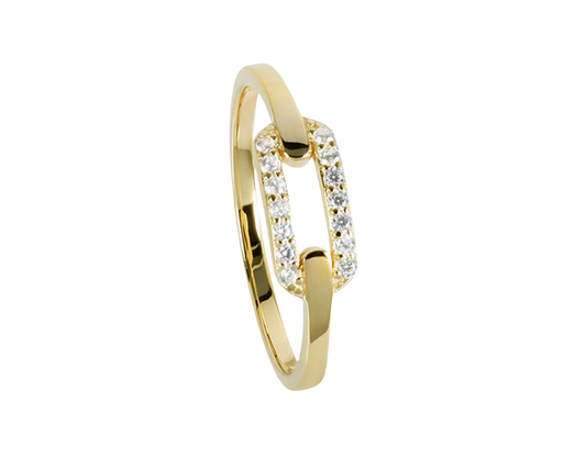 Silberring mit facettierten Zirkonia - Tiger Treasure - Qualität, inspiriert seit 1890