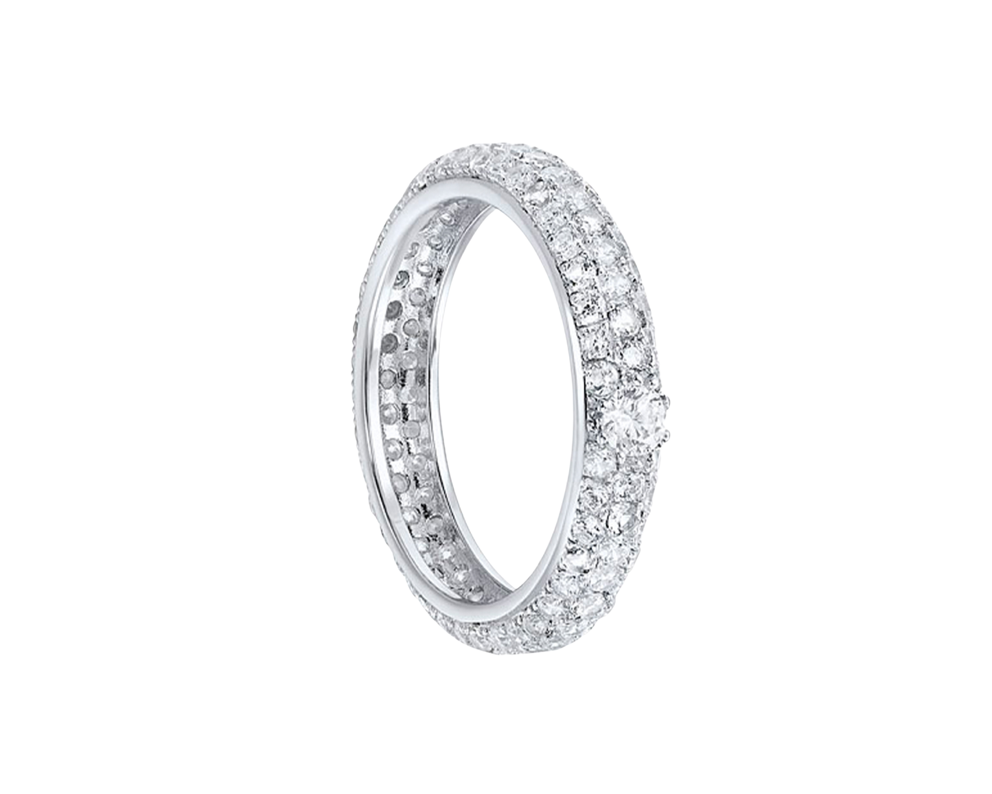 Silberring mit rund facettiertem Zirkonia - Tiger Treasure - Qualität, inspiriert seit 1890