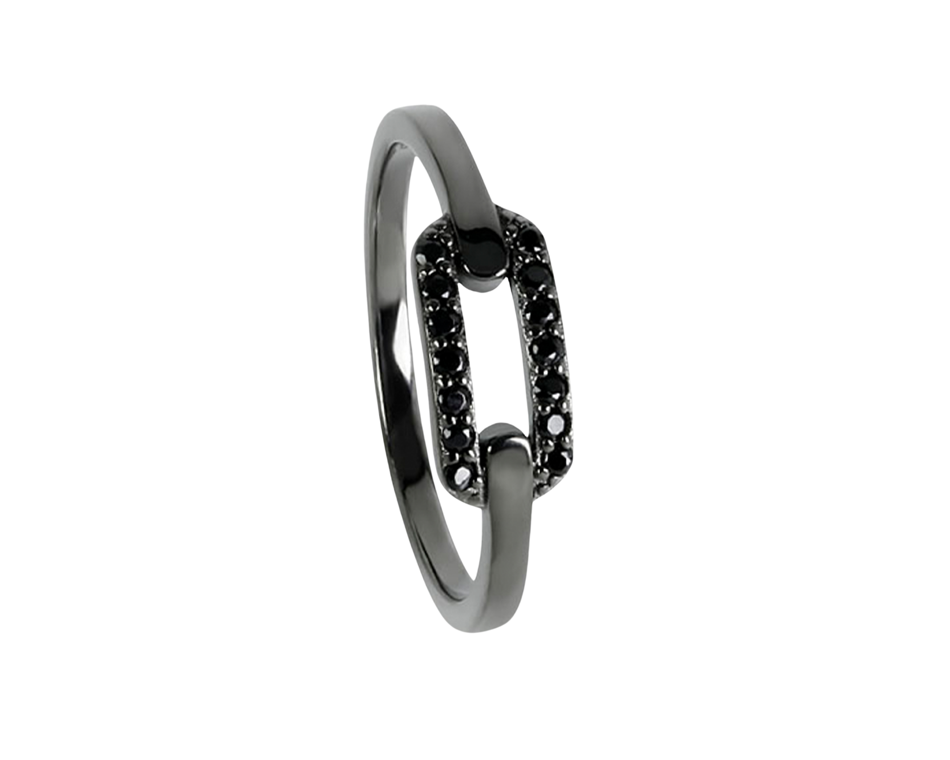 Silberring mit schwarzen Zirkonia - Tiger Treasure - Qualität, inspiriert seit 1890