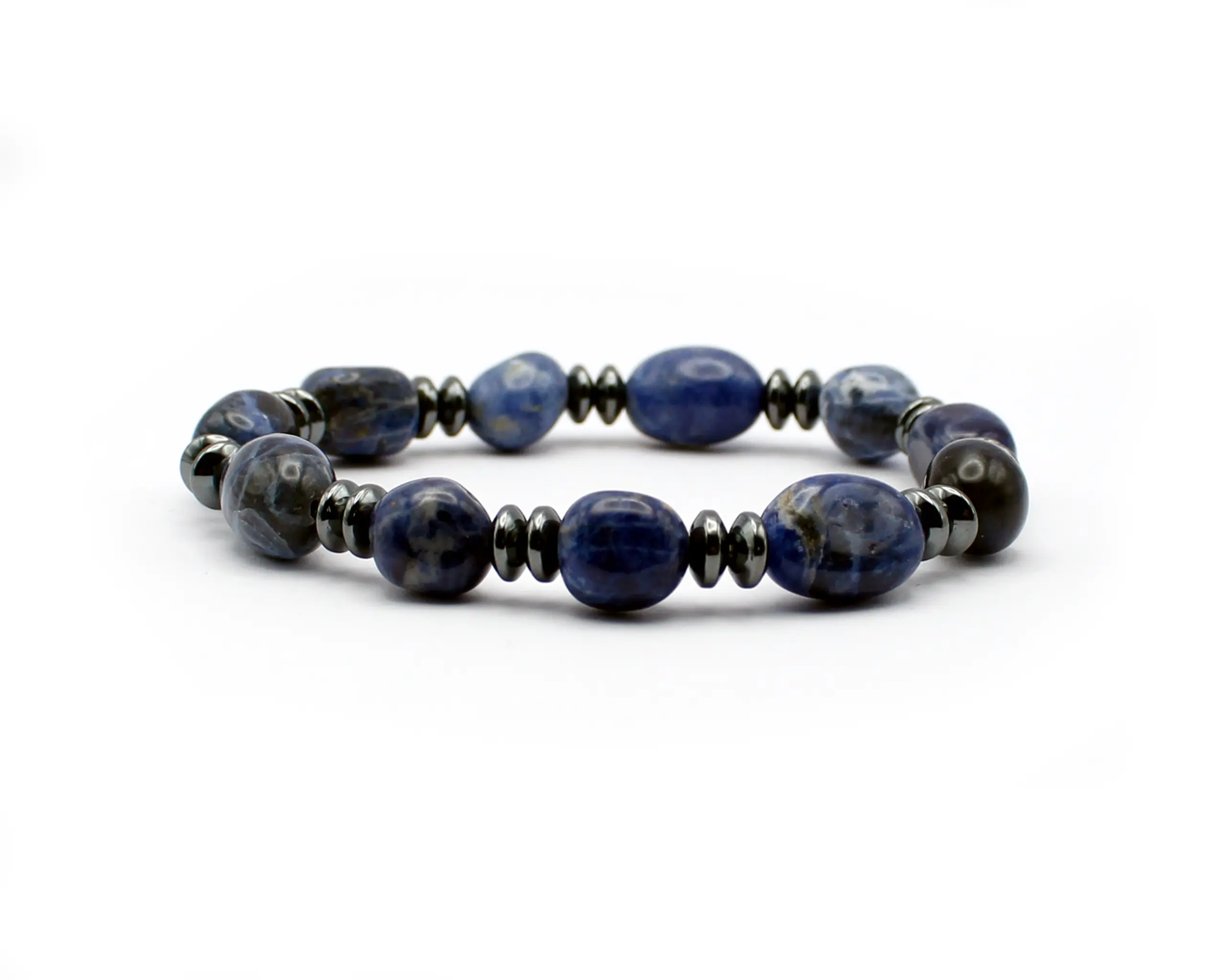 Sodalith und Hematin Armband kaufen für elegante Schmuckliebhaber