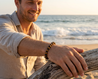 Tigerauge Armband, handgefertigt, Edelsteine aus Südafrika. | Tiger Treasure