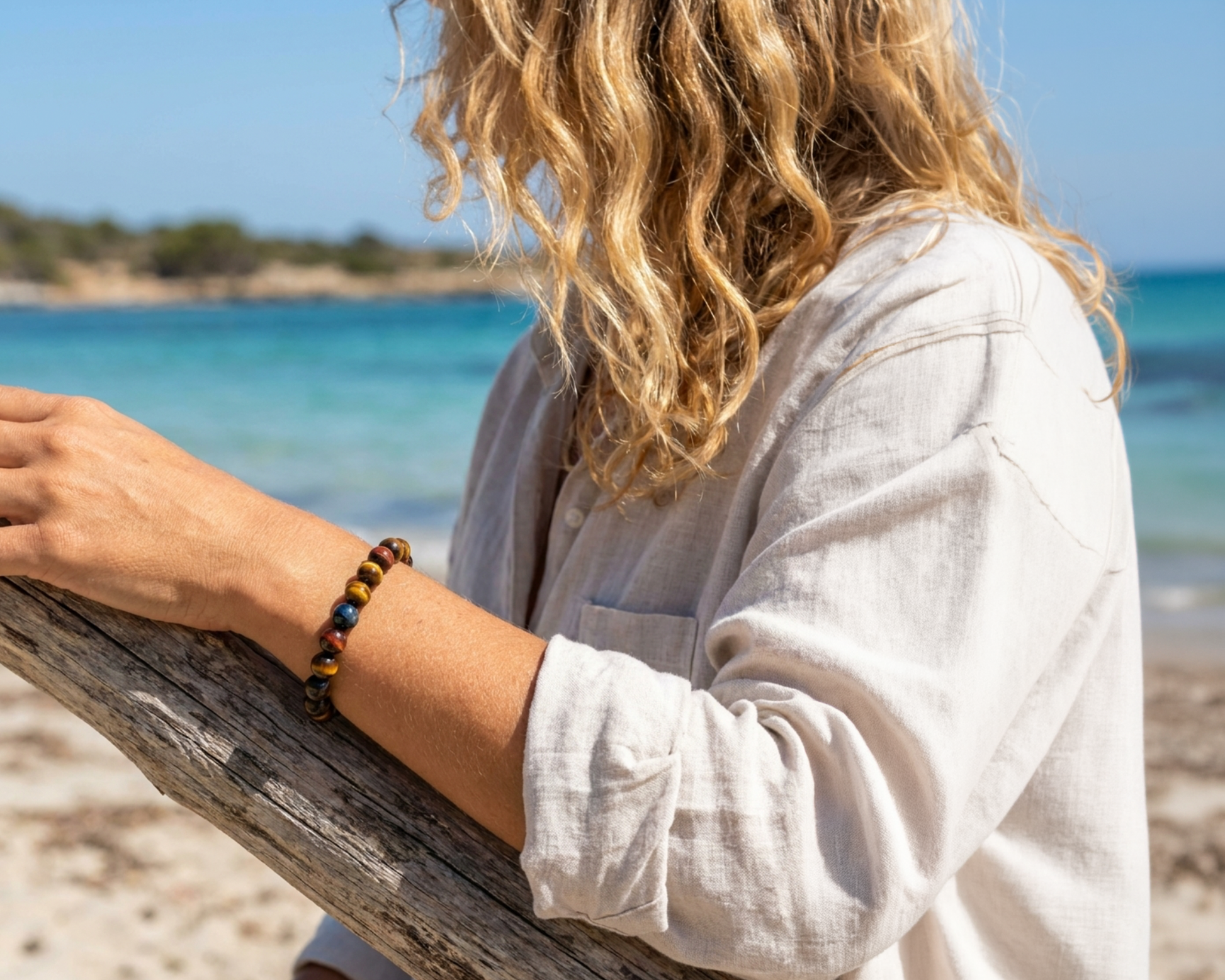Tigerauge Armband multicolor, handgefertigt, Edelsteine aus Südafrika. | Tiger Treasure