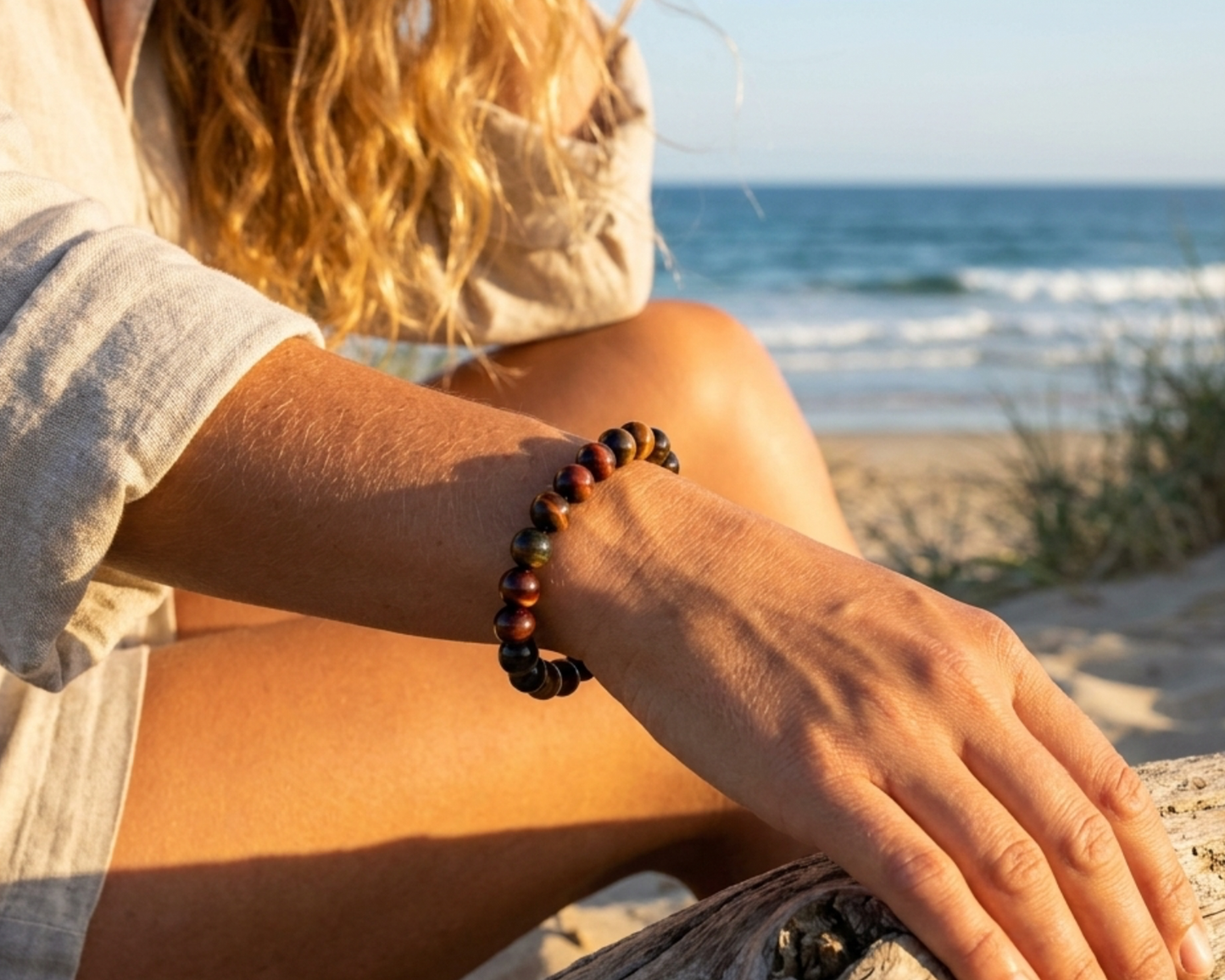 Tigerauge Armband multicolor, handgefertigt, Edelsteine aus Südafrika. | Tiger Treasure