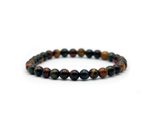 Tigerauge Armband multicolor handgefertigt mit Edelsteinen aus Südafrika Schmuckstück für Schutz und Klarheit Tiger Treasure - Qualität, inspiriert seit 1890