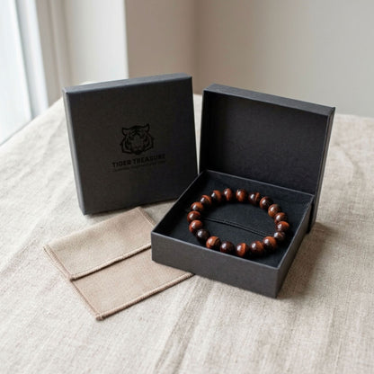 Tigerauge rot Armband Geschenkverpackung | Tiger Treasure