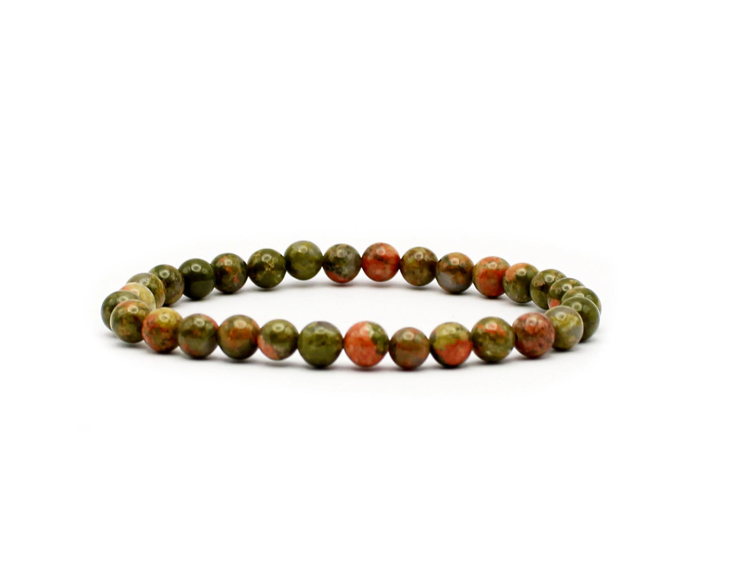 Unakit Armband handgefertigt mit Edelsteinen aus Südafrika in 6 mm und 8 mm Schmuckstück für Harmonie Balance und Lebensenergie Tiger Treasure - Qualität, inspiriert seit 1890