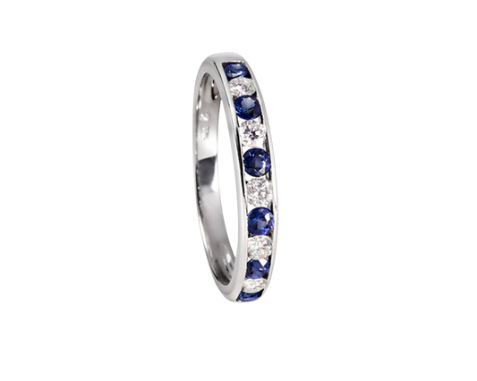 Weißgoldring 750 mit Saphiren und Brillanten - Tiger Treasure - Qualität, inspiriert seit 1890
