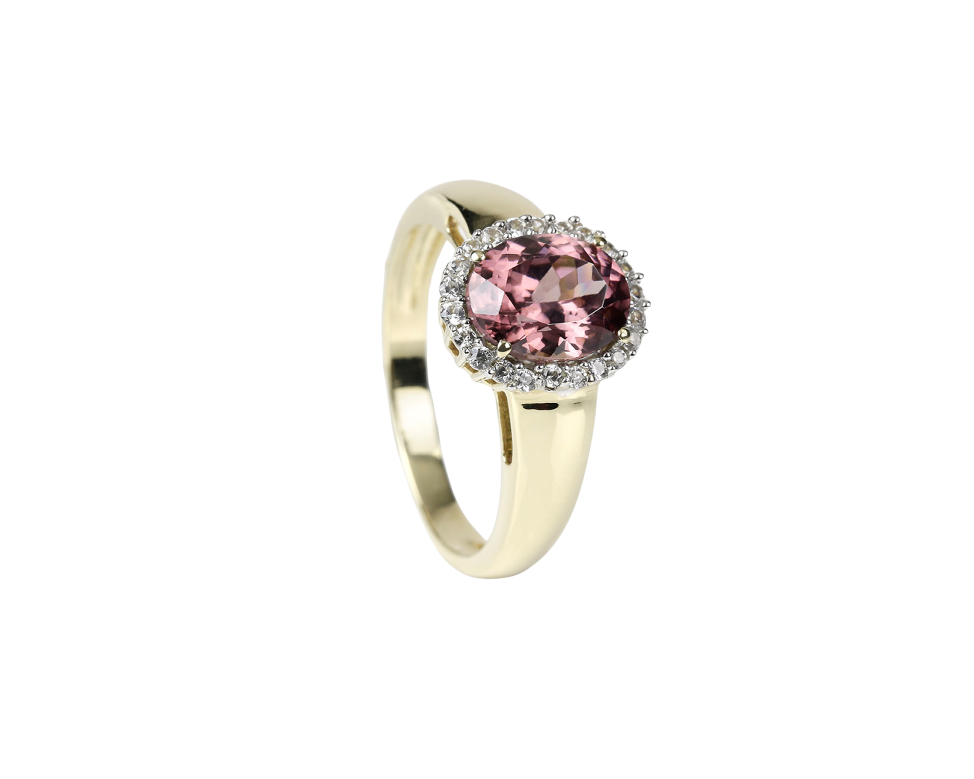 Zirkon Ring in 14K Gelbgold mit Diamanten - Tiger Treasure - Qualität, inspiriert seit 1890